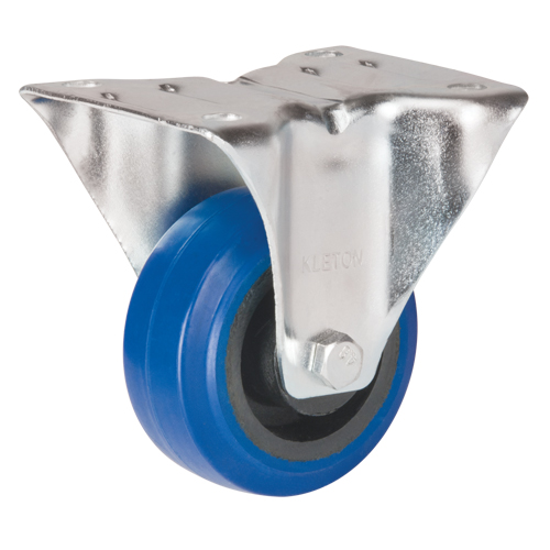Blue Caster, Rigid, 3" (76 mm), Rubber, 285 lbs. (129 kg.) Distribution Jean Lapalme