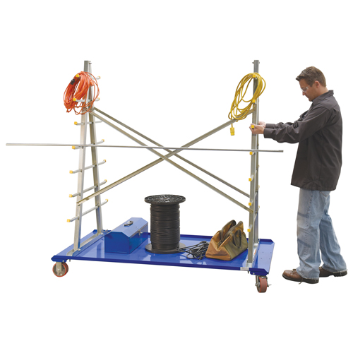 Chariot &agrave; cadre en A pour barres et tuyaux, Acier, 36-3/4" la x 73-3/4" p x 72-1/2" h, Capacit&eacute; de 2000 lb Distribution Jean Lapalme