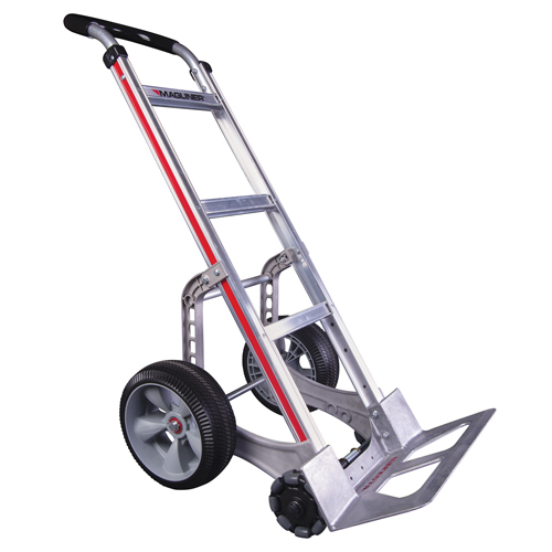 Self-Stabilizing Hand Truck, Continuous Handle, Aluminum, 55'' Height, 500 lbs. Capacity Distribution Jean Lapalme