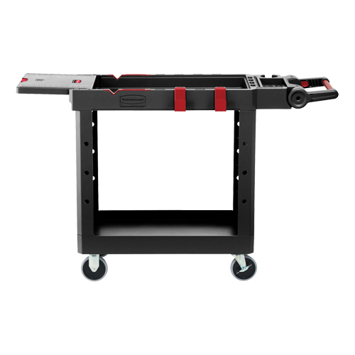 Heavy-Duty Adaptable Utility Cart, 2 Tiers, 17-3/4" x 36" x 46-1/5", 500 lbs. Capacity Distribution Jean Lapalme
