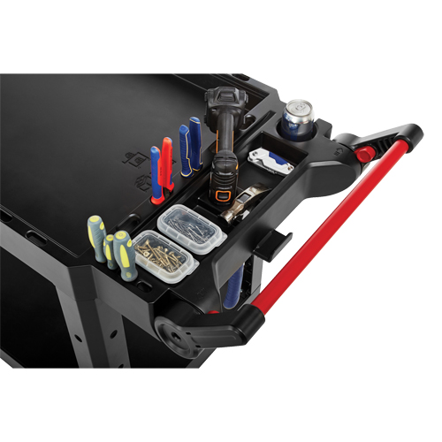 Heavy-Duty Adaptable Utility Cart, 2 Tiers, 17-3/4" x 36" x 46-1/5", 500 lbs. Capacity Distribution Jean Lapalme