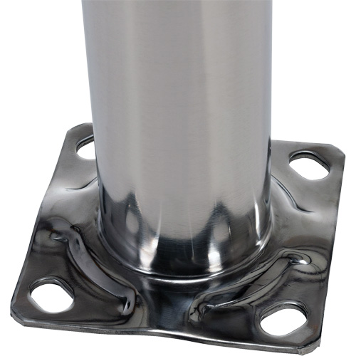 Safety Bollard, Stainless Steel, 36" H x 8" W, Silver Distribution Jean Lapalme