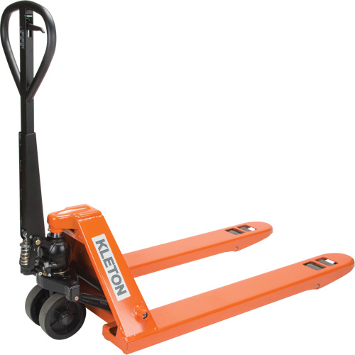 Super Heavy-Duty Manual Pallet Truck, Steel, 48" L x 27" W, 11000 lbs. Capacity Distribution Jean Lapalme