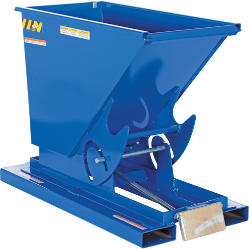 Conteneur autobasculeur, Acier, 1/3 vg³, Bleu Distribution Jean Lapalme