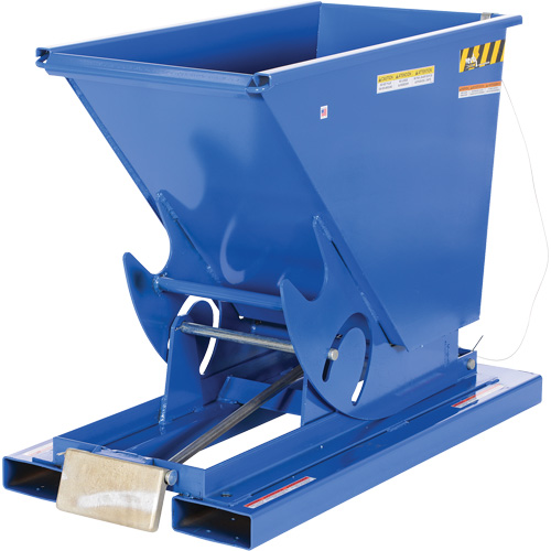 Conteneur autobasculeur, Acier, 1/3 vg³, Bleu Distribution Jean Lapalme