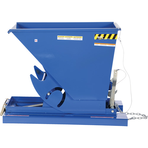 Conteneur autobasculeur, Acier, 1/3 vg³, Bleu Distribution Jean Lapalme