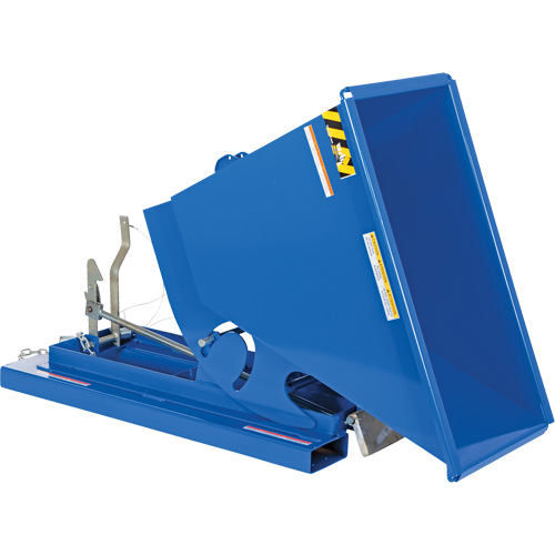 Conteneur autobasculeur, Acier, 1/3 vg³, Bleu Distribution Jean Lapalme