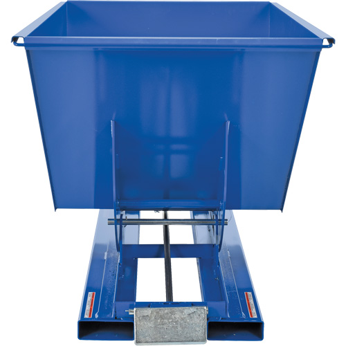 Self-Dumping Hopper, Steel, 1 cu.yd., Blue Distribution Jean Lapalme