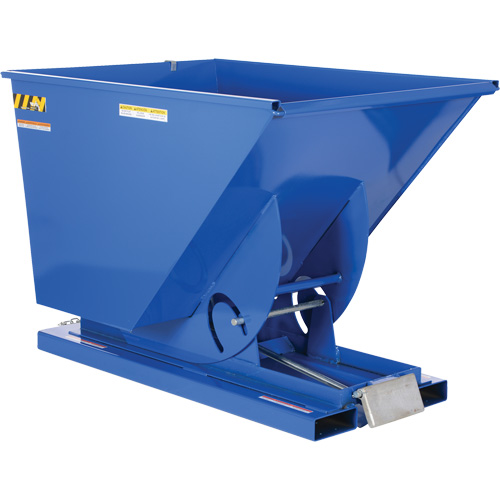 Conteneur autobasculeur, Acier, 1-1/2 vg³, Bleu Distribution Jean Lapalme