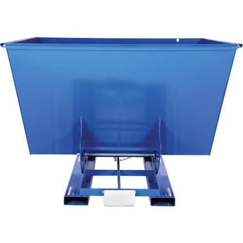 Self-Dumping Hopper, Steel, 2-1/2 cu.yd., Blue Distribution Jean Lapalme