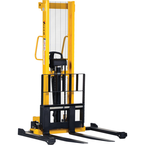 Manual Hydraulic Stacker, Hand Pump Operated, 2000 lbs. Capacity, 35" Max Lift Distribution Jean Lapalme
