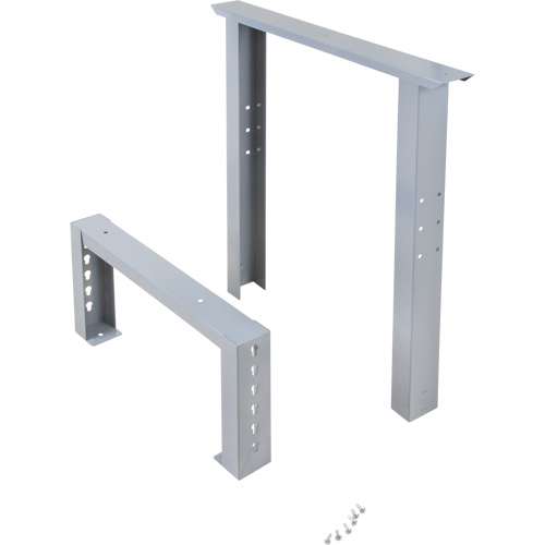 Pattes d'&eacute;tabli pour service industriel, Acier, 24" p x 34" h, Simple Distribution Jean Lapalme