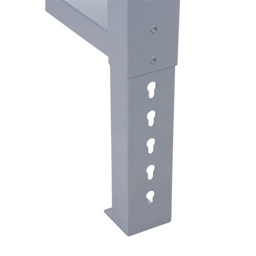 Pattes d'&eacute;tabli pour service industriel, Acier, 24" p x 34" h, Simple Distribution Jean Lapalme
