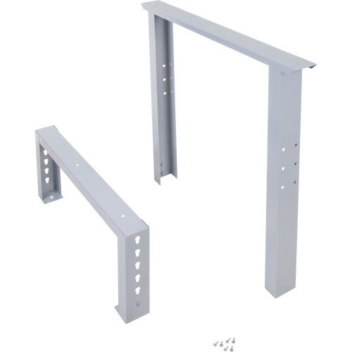 Pattes d'&eacute;tabli pour service industriel, Acier, 30" p x 34" h, Simple Distribution Jean Lapalme