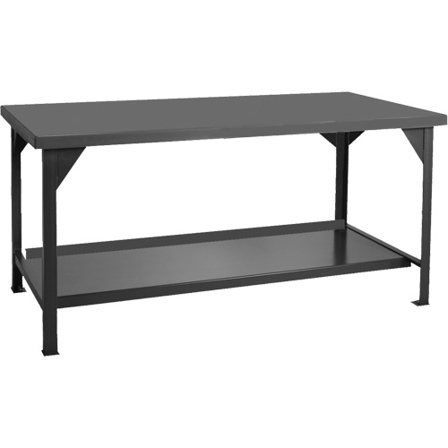 Heavy-Duty Workbench, 48" W x 30" D x 34" H, 4000 lbs. Capacity Distribution Jean Lapalme
