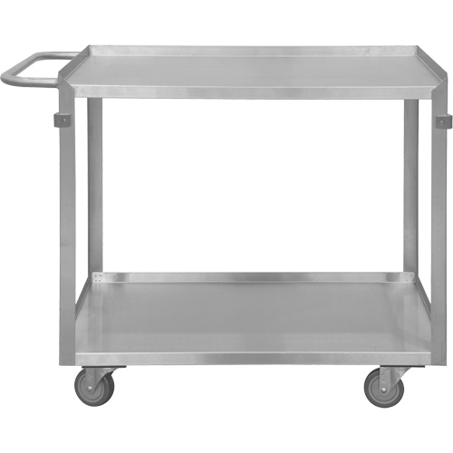 Chariot avec tablettes de calibre industriel, 2 Tiers, 22-1/2" la x 34" h x 42-7/16" p, Capacit&eacute; 600 lb Distribution Jean Lapalme