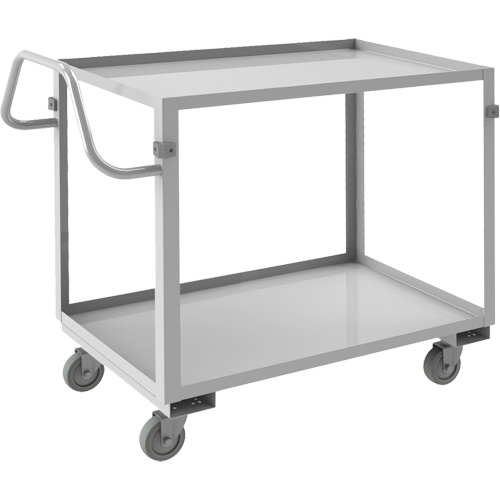 Chariot avec tablettes de calibre industriel, 2 Tiers, 22-1/2" la x 36-1/2" h x 42-7/16" p, Capacit&eacute; 600 lb Distribution Jean Lapalme
