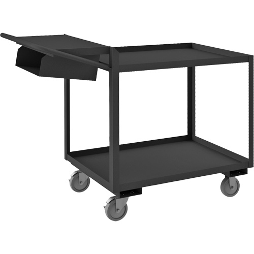 Chariot de pr&eacute;paration de commande, 40-1/4" h x 24-1/4" la x 52-3/8" p, 2 Tablettes, Capacit&eacute; 1200 lb Distribution Jean Lapalme