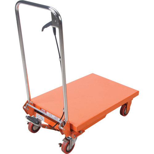 Table &eacute;l&eacute;vatrice &agrave; ciseaux hydraulique, 27-1/2" lo x 17-3/4" la, Acier, Capacit&eacute; 330 lb Distribution Jean Lapalme
