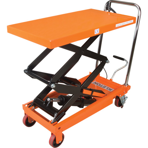 Table &eacute;l&eacute;vatrice &agrave; ciseaux hydraulique, 35-3/4" lo x 19-3/4" la, Acier, Capacit&eacute; 770 lb Distribution Jean Lapalme