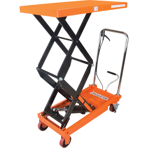 Table &eacute;l&eacute;vatrice &agrave; ciseaux hydraulique, 35-3/4" lo x 19-3/4" la, Acier, Capacit&eacute; 770 lb Distribution Jean Lapalme