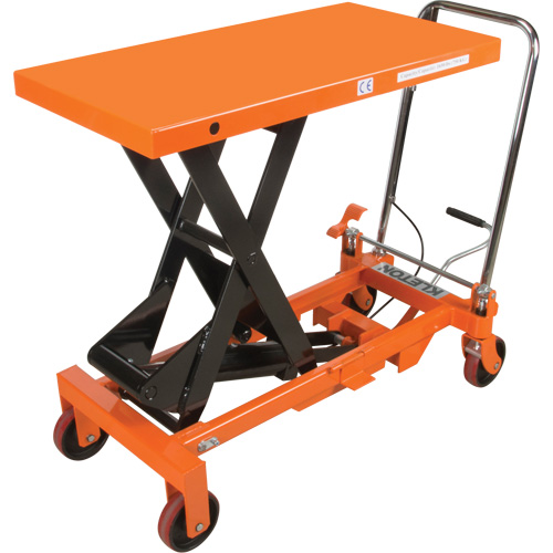 Hydraulic Scissor Lift Table, 39-1/2" L x 20" W, Steel, 1650 lbs. Capacity Distribution Jean Lapalme