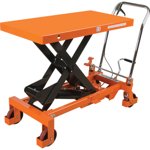 Table &eacute;l&eacute;vatrice &agrave; ciseaux hydraulique, 40" lo x 20 " la, Acier, Capacit&eacute; 2200 lb Distribution Jean Lapalme