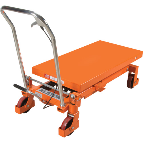 Table &eacute;l&eacute;vatrice &agrave; ciseaux hydraulique, 40" lo x 20 " la, Acier, Capacit&eacute; 2200 lb Distribution Jean Lapalme