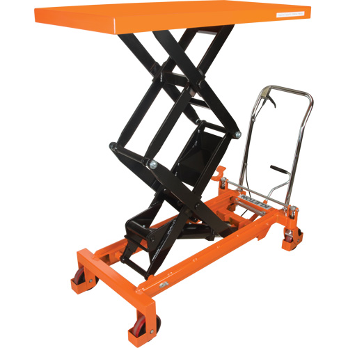 Table &eacute;l&eacute;vatrice &agrave; ciseaux hydraulique, 48" lo x 24" la, Acier, Capacit&eacute; 1540 lb Distribution Jean Lapalme