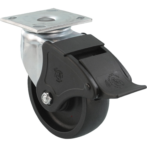 Emaxx RollX Wow Caster, Swivel with Brake, 5" (127 mm), Nylon, 1200 lbs. (544.3 kg.) Distribution Jean Lapalme