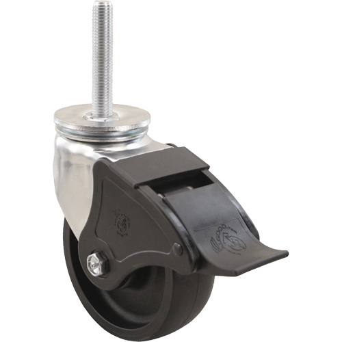 Emaxx RollX Wow Caster, Swivel with Brake, 8" (203.2 mm) Dia., 1200 lbs. (544.3 kg.) Capacity Distribution Jean Lapalme