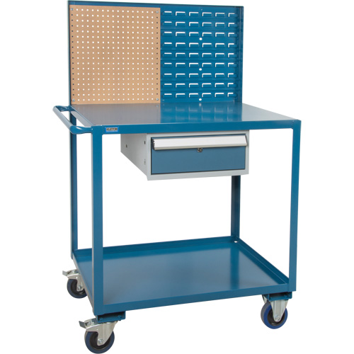 Chariot de service mobile, 2 Tiers, 24" la x 57" h x 40" p, Capacit&eacute; 1200 lb Distribution Jean Lapalme