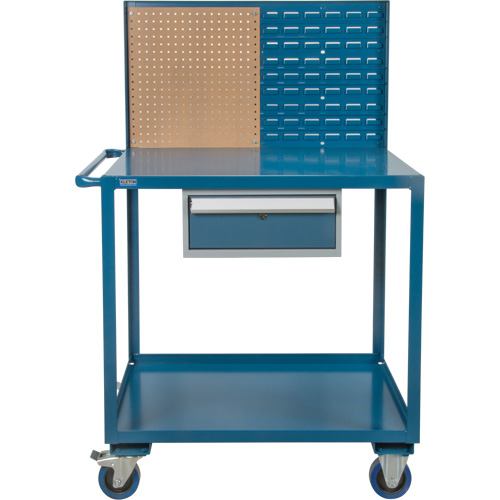 Chariot de service mobile, 2 Tiers, 24" la x 57" h x 40" p, Capacit&eacute; 1200 lb Distribution Jean Lapalme