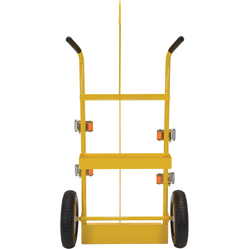 Chariot pour chalumeau et bouteille &agrave; gaz, Roues Rempli de mousse, Base de 23-13/16" la x 22-13/16" lo, 500 lb Distribution Jean Lapalme