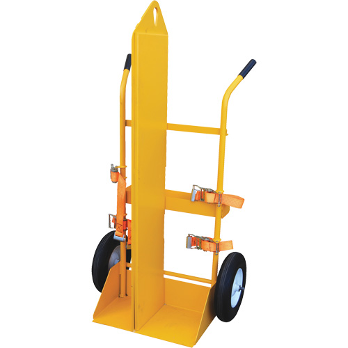 Chariot pour chalumeau et bouteille &agrave; gaz, Roues Rempli de mousse, Base de 23-1/8" la x 22-13/16" lo, 500 lb Distribution Jean Lapalme
