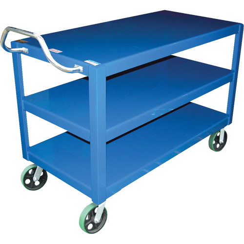 Chariot &agrave; poign&eacute;e ergonomique Ergo-Handle, 4000 lb Capacit&eacute;, Acier, 24-1/2" la x 41" ha x 54-7/8" p, Bordure vers le bas Distribution Jean Lapalme