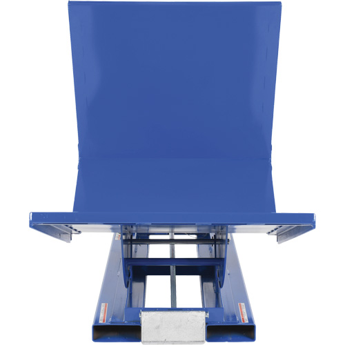 Open Sided Hopper, Steel, 1 cu.yd., Blue Distribution Jean Lapalme