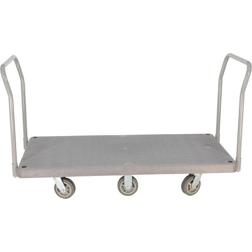 Heavy Duty Plastic Platform Truck, 60" L x 30" W, 3000 lbs. Cap., Polyurethane Wheels Distribution Jean Lapalme