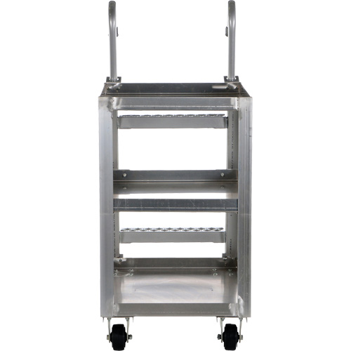 Chariot de pr&eacute;l&egrave;vement de stock, Aluminium, 21-7/8" la x 40" p, 3 tablettes, Capacit&eacute; 660 lb Distribution Jean Lapalme