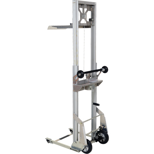 Appareil de levage portatif en aluminium, M&eacute;canisme Pompe au pied, Capacit&eacute; de 200 lb, Levage max de 61" Distribution Jean Lapalme