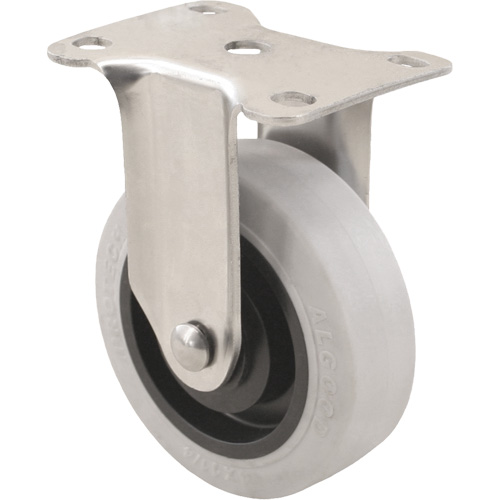 2309 Caster, Rigid, 4" (101.6 mm), Envirothane Grey, 350 lbs. (158.8 kg.) Distribution Jean Lapalme
