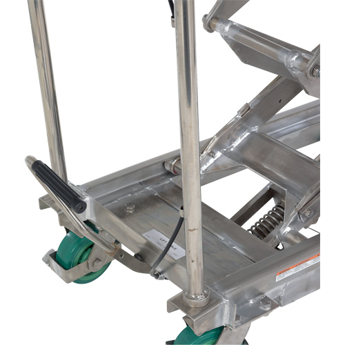 Manual Hydraulic Scissor Lift Table, 36-1/4" L x 19-3/8" W, Stainless Steel, 600 lbs. Capacity Distribution Jean Lapalme