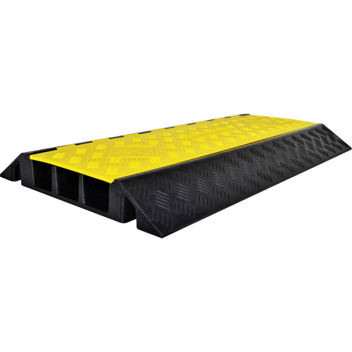Powerhouse Heavy-Duty Straight Cable Protector, 3 Channels, 36" L x 19.75" W x 3" H Distribution Jean Lapalme