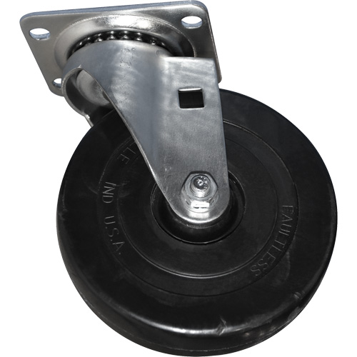 Roulette pivotante souple pour chariot caisson Distribution Jean Lapalme