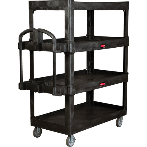 Heavy-Duty Ergo Utility Cart, 4 Tiers, 24-1/4" x 62-2/5" x 54-1/10", 700 lbs. Capacity Distribution Jean Lapalme