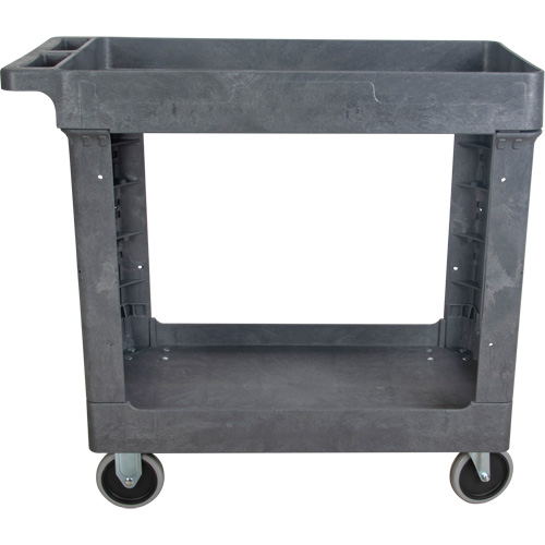 Utility Service Cart, 2 Tiers, 16-1/2" x 32-1/2" x 34-1/2", 550 lbs. Capacity Distribution Jean Lapalme