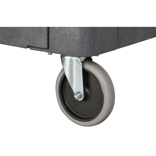 Chariot utilitaire pour l'entretien avec tablette plate, 2 tiers, 25-1/4" x 32-1/4" x 44", Capacit&eacute; 550 lb Distribution Jean Lapalme