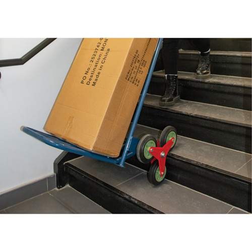 Stair Climbing Hand Truck, Steel Frame, 23-3/4" W x 45-5/8" H, 300 lbs. Capacity Distribution Jean Lapalme