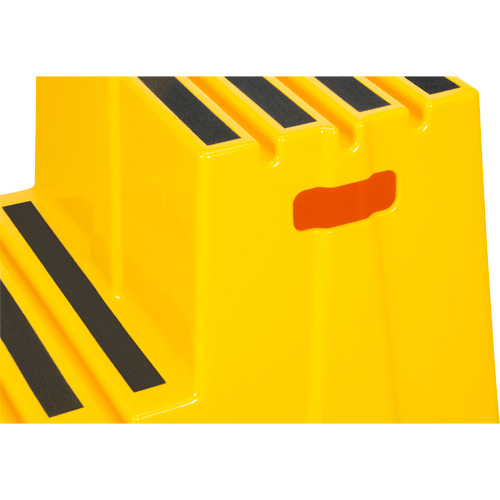 Industrial Step Stool, 2 Steps, 26" x 22-7/16" x 19-11/16" High Distribution Jean Lapalme