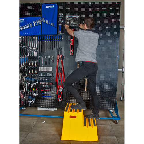 Industrial Step Stool, 2 Steps, 26" x 22-7/16" x 19-11/16" High Distribution Jean Lapalme